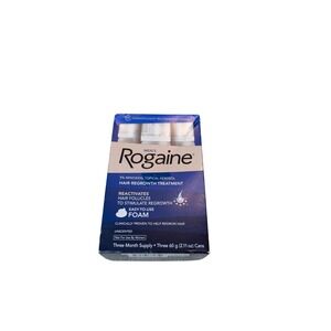 Men's Rogaine 5% Minoxidil Foam 3 Month Supply 3×60g New Sealed EXP 05/25